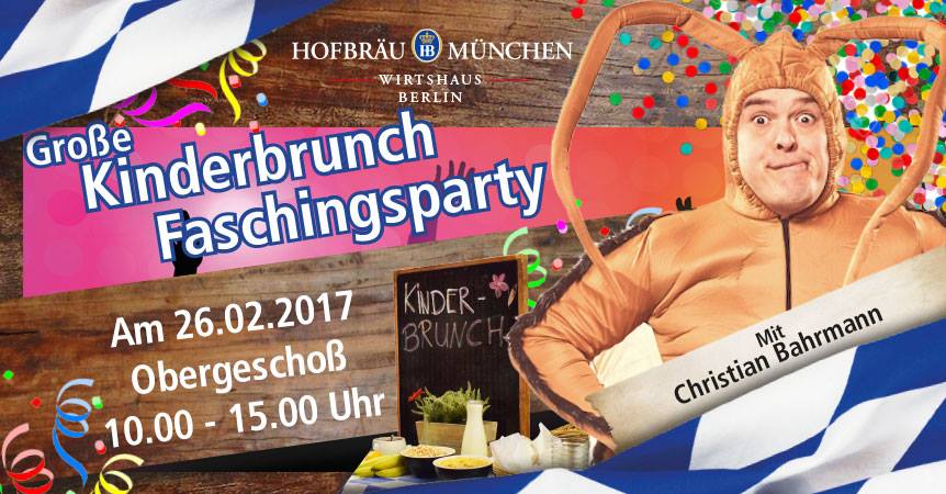 Kinderbrunch Faschingsparty mit Christian
