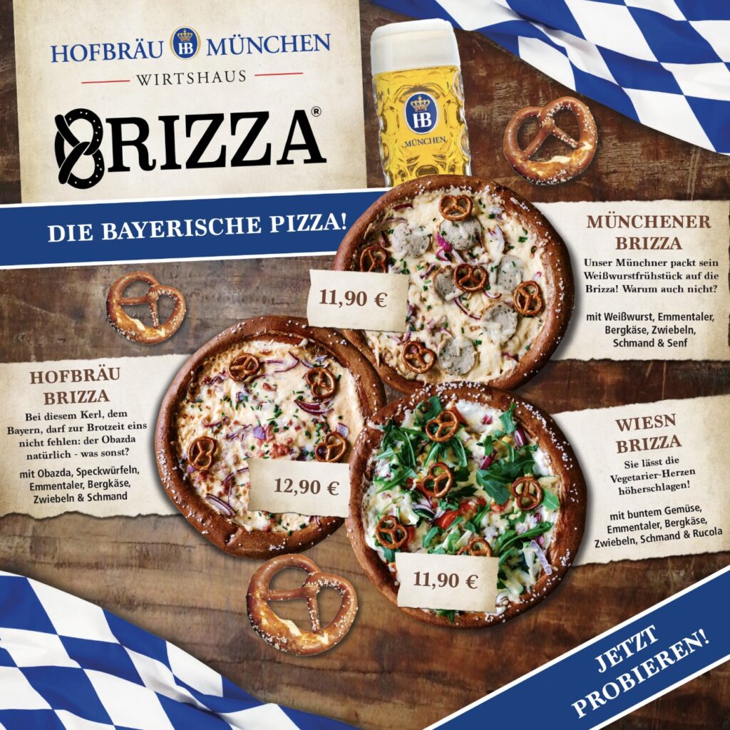 Brizza the Bavarian pizza