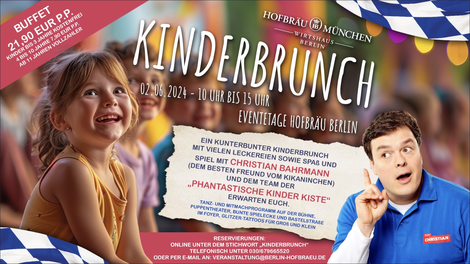 Vaikai vėlyvieji pusryčiai su Christian Bahrmann